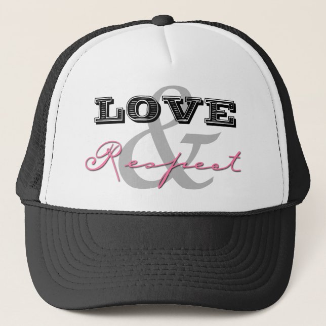 Gorra De Camionero Amor y respecto (Anverso)