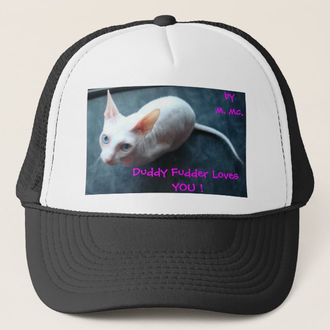 Gorra De Camionero ¡Amores de Duddy Fudder USTED! , (Anverso)