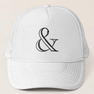 Gorra De Camionero Ampersand Negro Grabado de Academia