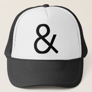 Gorra De Camionero Ampersand - Negro sobre la luz