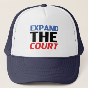 Gorra De Camionero "Amplíe la Corte" blanco azul rojo negro -