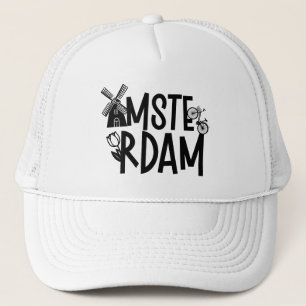 Gorra De Camionero Amsterdam Países Bajos Viaje 