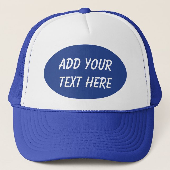 GORRA DE CAMIONERO AÑADA SU TEXTO HERE-HAT (Anverso)