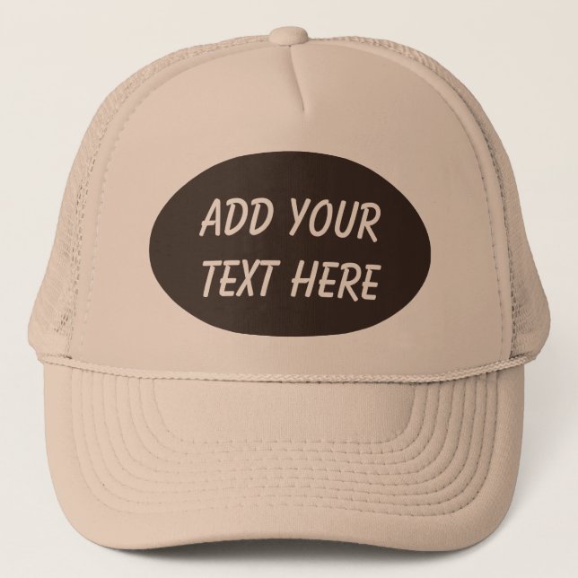 GORRA DE CAMIONERO AÑADA SU TEXTO HERE-HAT (Anverso)