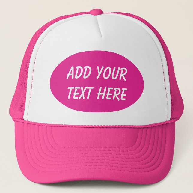 GORRA DE CAMIONERO AÑADA SU TEXTO HERE-HAT (Anverso)