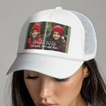 Gorra De Camionero Añadir 2 fotos - Collage simple<br><div class="desc">¡Puedes reemplazar la foto de tu bebé (o bebés) y crear un regalo único! Un diseño sencillo y mínimo con sólo 2 fotos.</div>