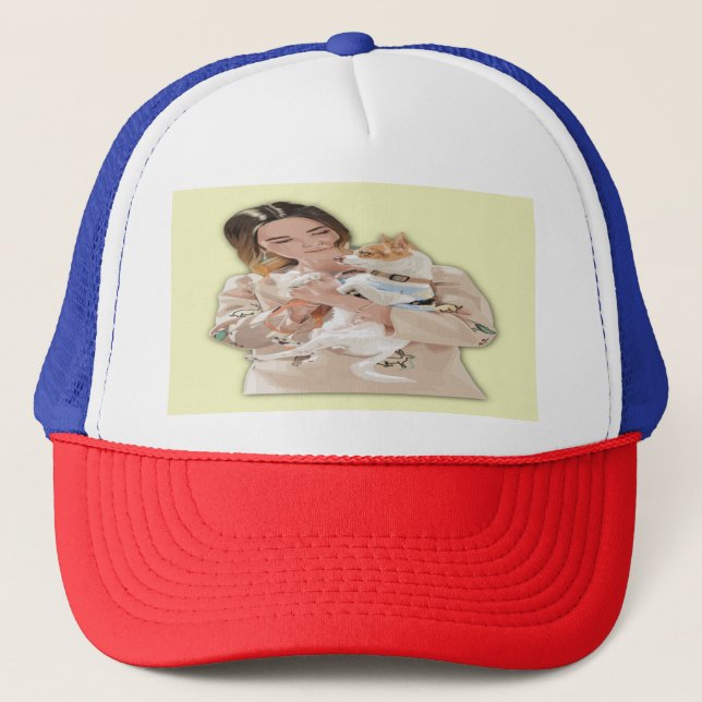Gorra De Camionero Añadir imagen personalizada (Anverso)