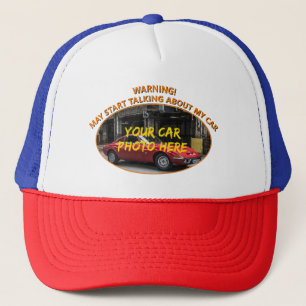 Gorra De Camionero Añadir nombre a su foto de coche Mensajes de adver