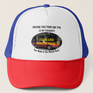 Gorra De Camionero Añadir nombre, foto de su auto, texto, conducir es