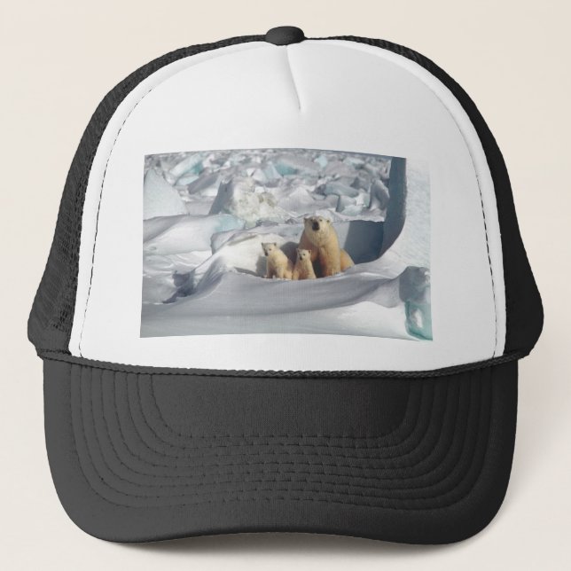 Gorra De Camionero Añadir SLOGAN para salvar el hielo del planeta de  (Anverso)