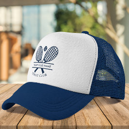 Gorra De Camionero Añadir tu nombre de club Iconos de tenis Azul mari