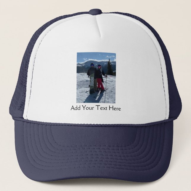 Gorra De Camionero Añadir tu propia foto (Anverso)