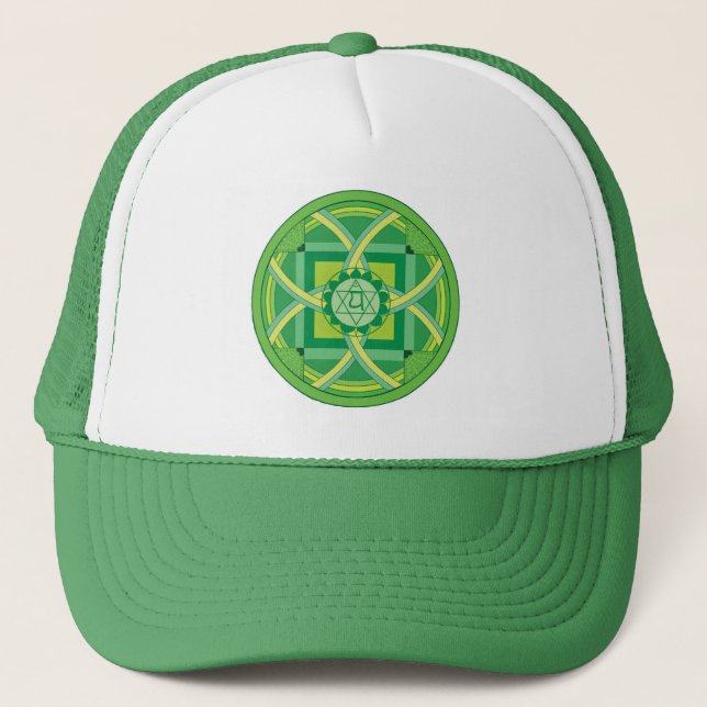 Gorra De Camionero Anahata chakra Mandala (Anverso)