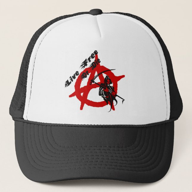 Gorra De Camionero Anarchy Grim Reaper (Anverso)
