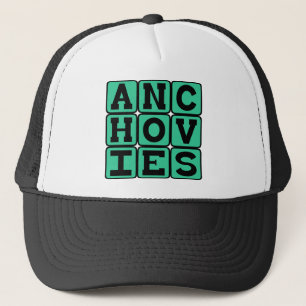 Gorra De Camionero Anchoas, ingrediente para pizza