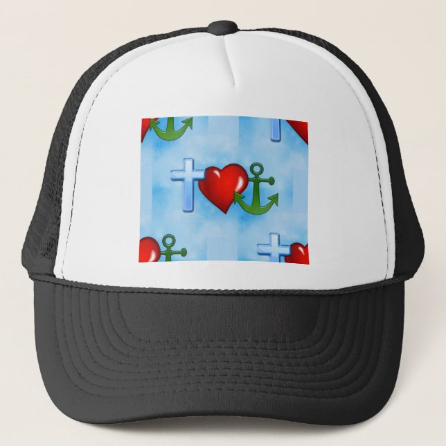 Gorra De Camionero anchored by jesus (Anverso)