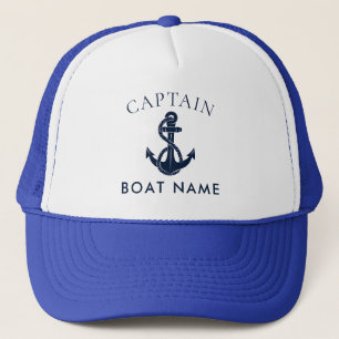 Gorra De Camionero Ancla de barco capitán náutico personalizado