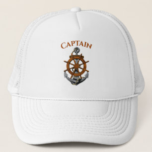 Gorra De Camionero Ancla y capitán náuticos