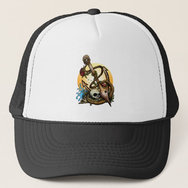 Gorra De Camionero Anclado (Anverso)
