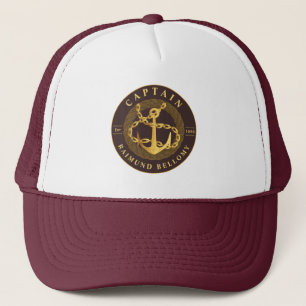 Gorra De Camionero Anclaje de oro