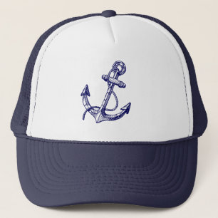 Gorra De Camionero Anclaje Náutico Azul de la Marina Cuta 3