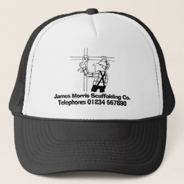 Gorra De Camionero Andamieros y negocio de andamios caricatura
