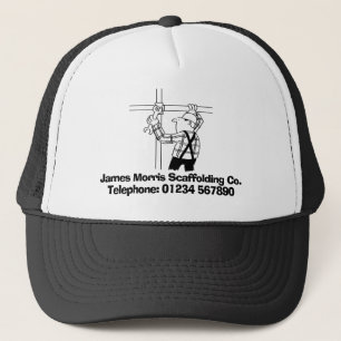 Gorra De Camionero Andamieros y negocio de andamios caricatura