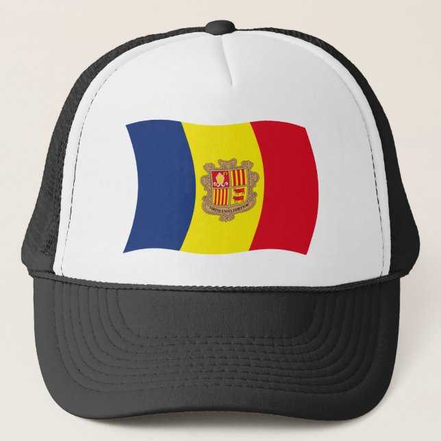 Gorra De Camionero Andorra Flag Hat (Anverso)