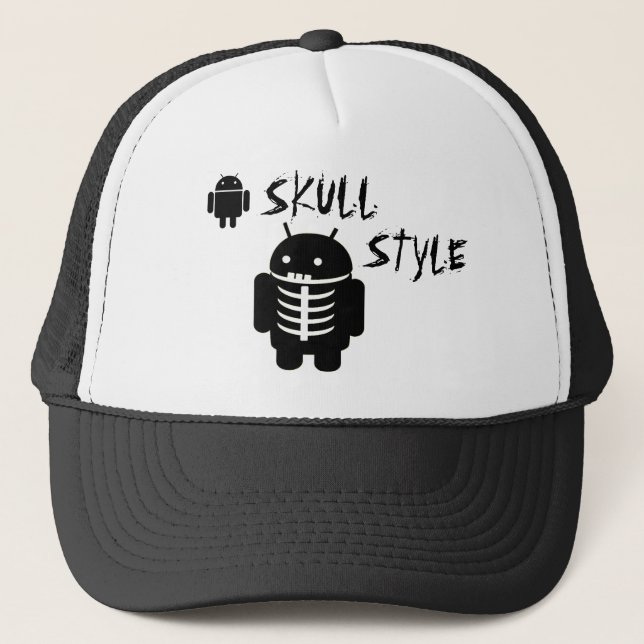 Gorra De Camionero Android SKULL STYLE (Anverso)