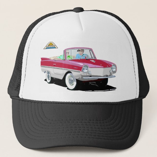 Gorra De Camionero Anfíciar rojo-blanco (Anverso)