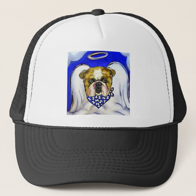 Gorra De Camionero Ángel bulldog (Anverso)