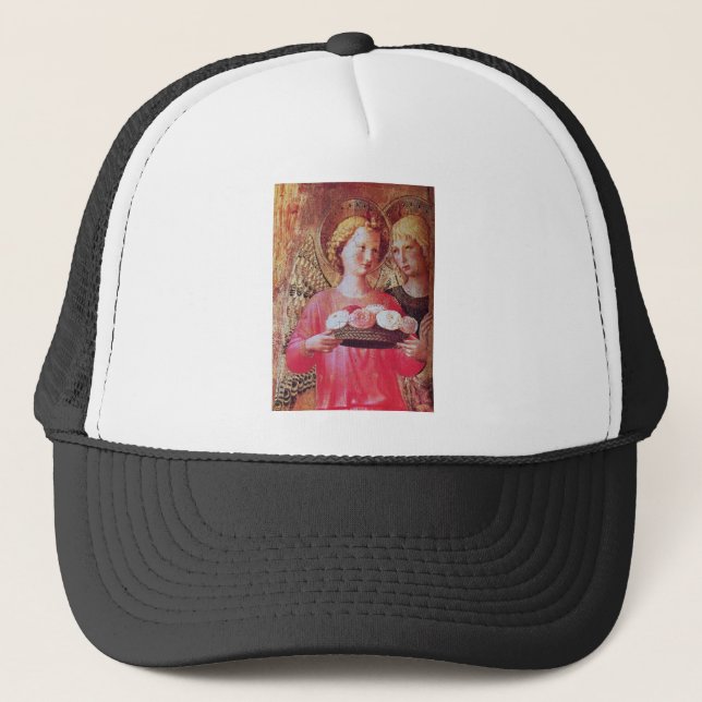 GORRA DE CAMIONERO ANGEL CON ROSAS (Anverso)
