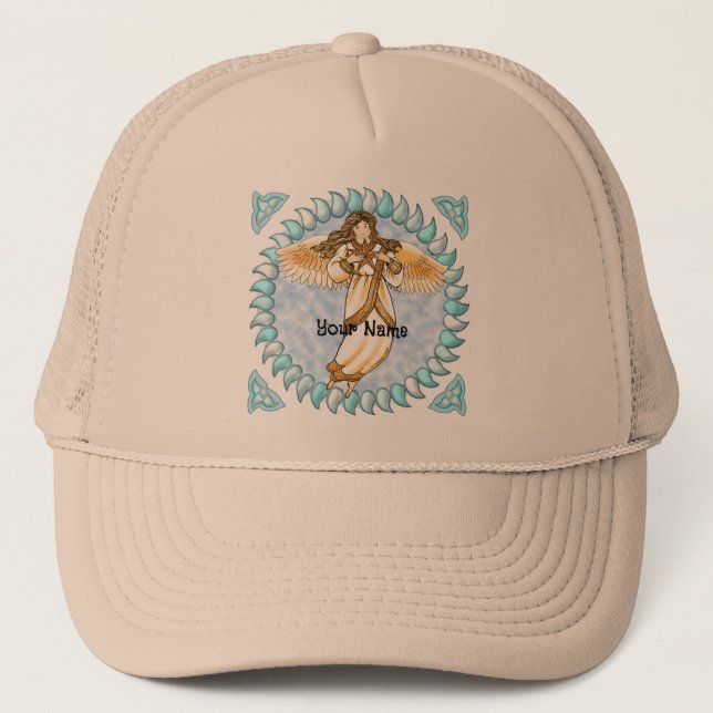 Gorra De Camionero Ángel cristiano de oro (Anverso)