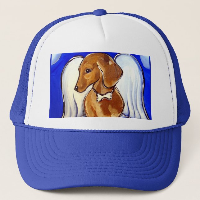 Gorra De Camionero Ángel Dachshund (Anverso)