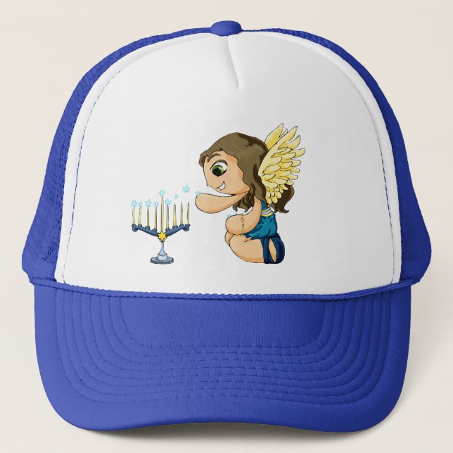 Gorra De Camionero Ángel de Menorah (Anverso)