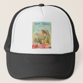 Gorra De Camionero ángel de Pascua feliz
