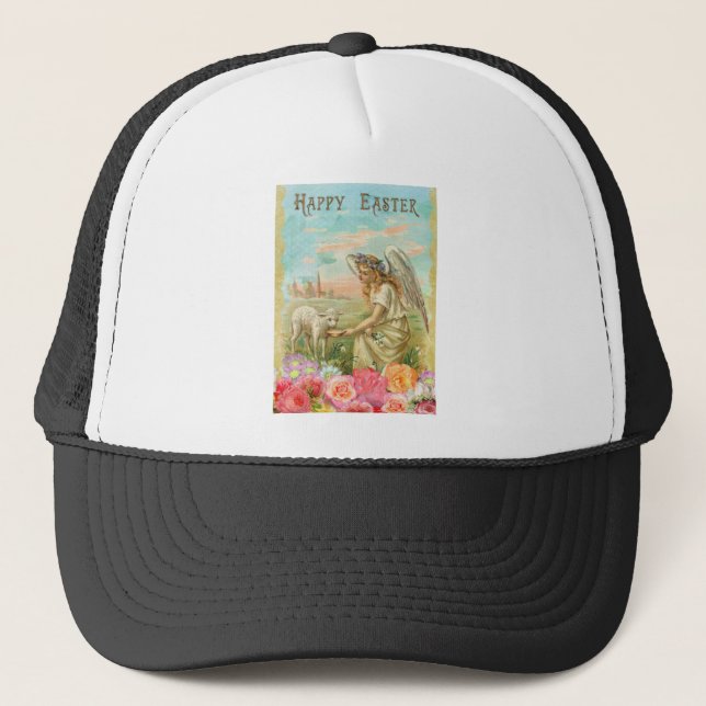 Gorra De Camionero ángel de Pascua feliz (Anverso)