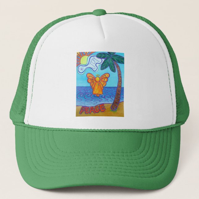 Gorra De Camionero Ángel de playa de California (Anverso)