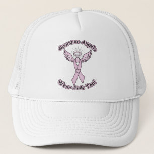 Gorra De Camionero Ángel de protección de cinta rosada
