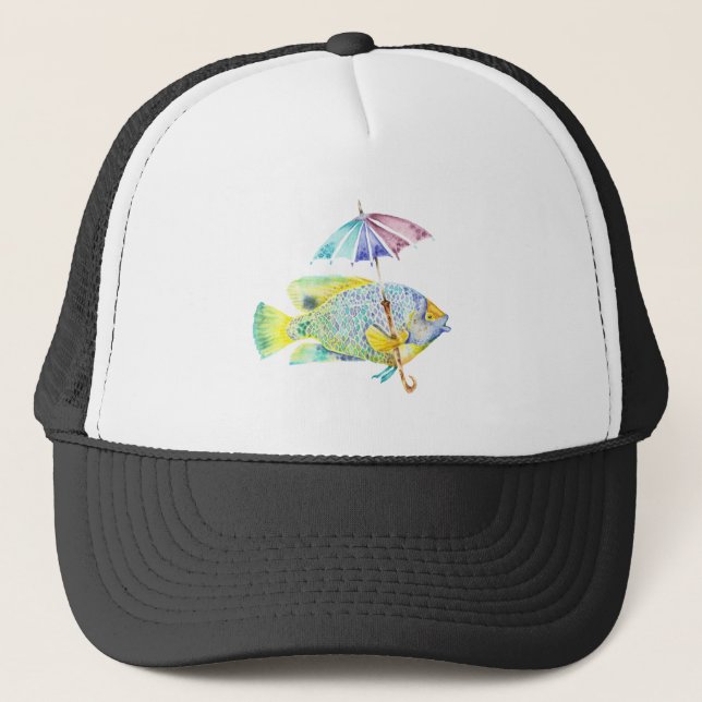 Gorra De Camionero Angel Fish con paraguas (Anverso)