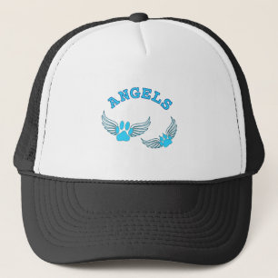 Gorra De Camionero Ángel Mascota Viñe En Azul