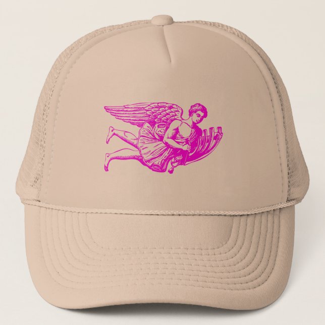 Gorra De Camionero Ángel musical volador (Anverso)