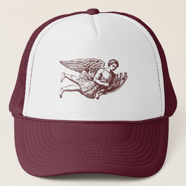 Gorra De Camionero Ángel musical volador (Anverso)