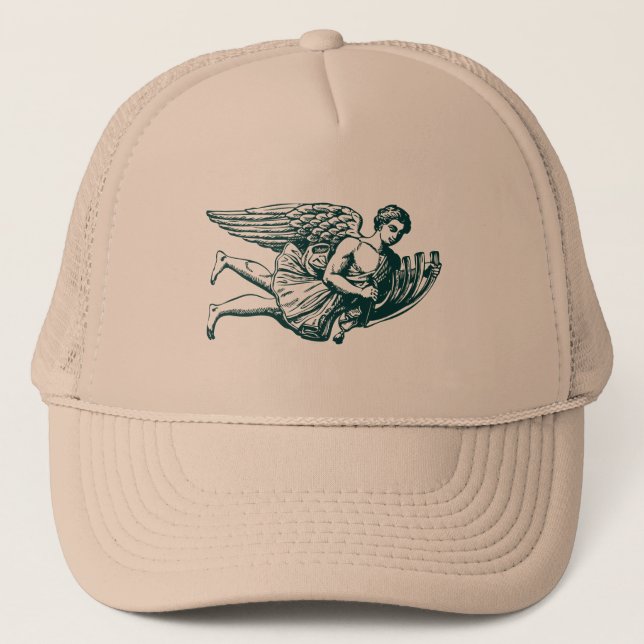 Gorra De Camionero Ángel musical volador (Anverso)