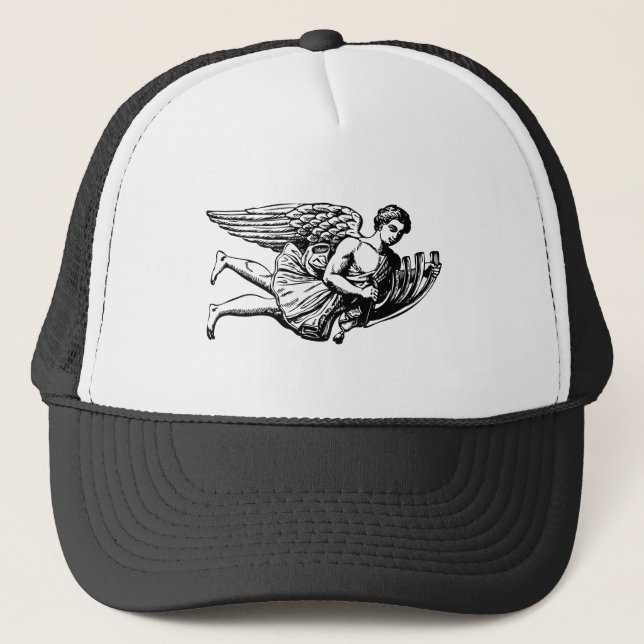 Gorra De Camionero Ángel musical volador (Anverso)