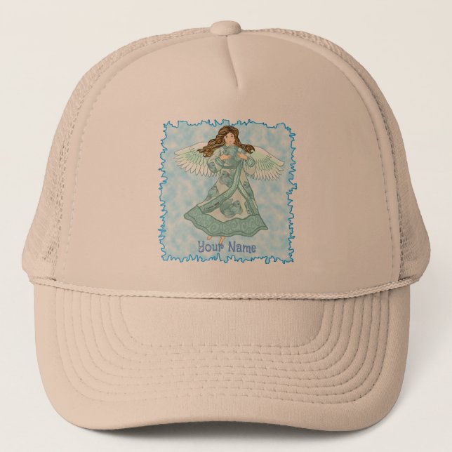 Gorra De Camionero Ángel oceánico cristiano (Anverso)