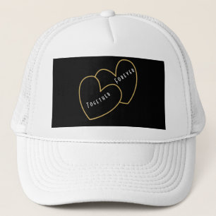 Gorra De Camionero Angel Pure White Together para amantes o parejas
