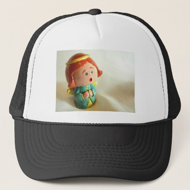 Gorra De Camionero Ángel verde II (Anverso)