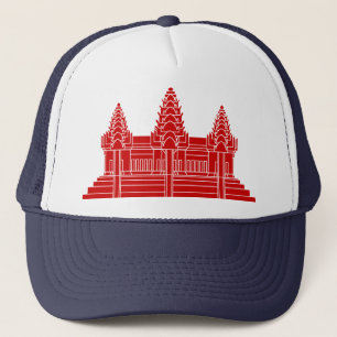 Gorra De Camionero Angkor Wat Camboyan / Bandera Jemer