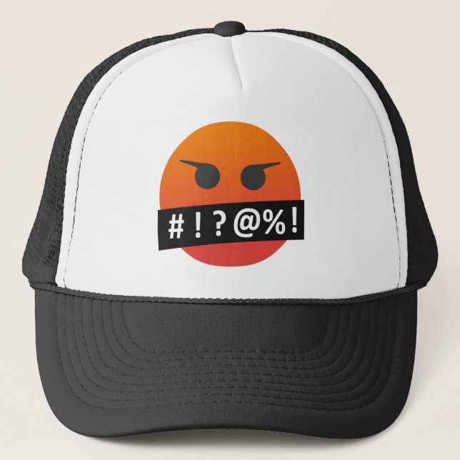 Gorra De Camionero Angry Face Emoji (Anverso)